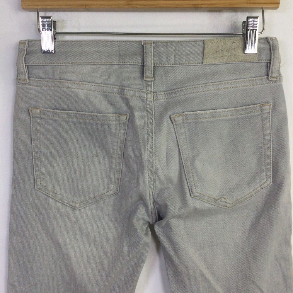 IRO Womens Skinny Jeans Denim Stretch Regular Fit Light Wash Gray Size 25 - Picture 8 of 14